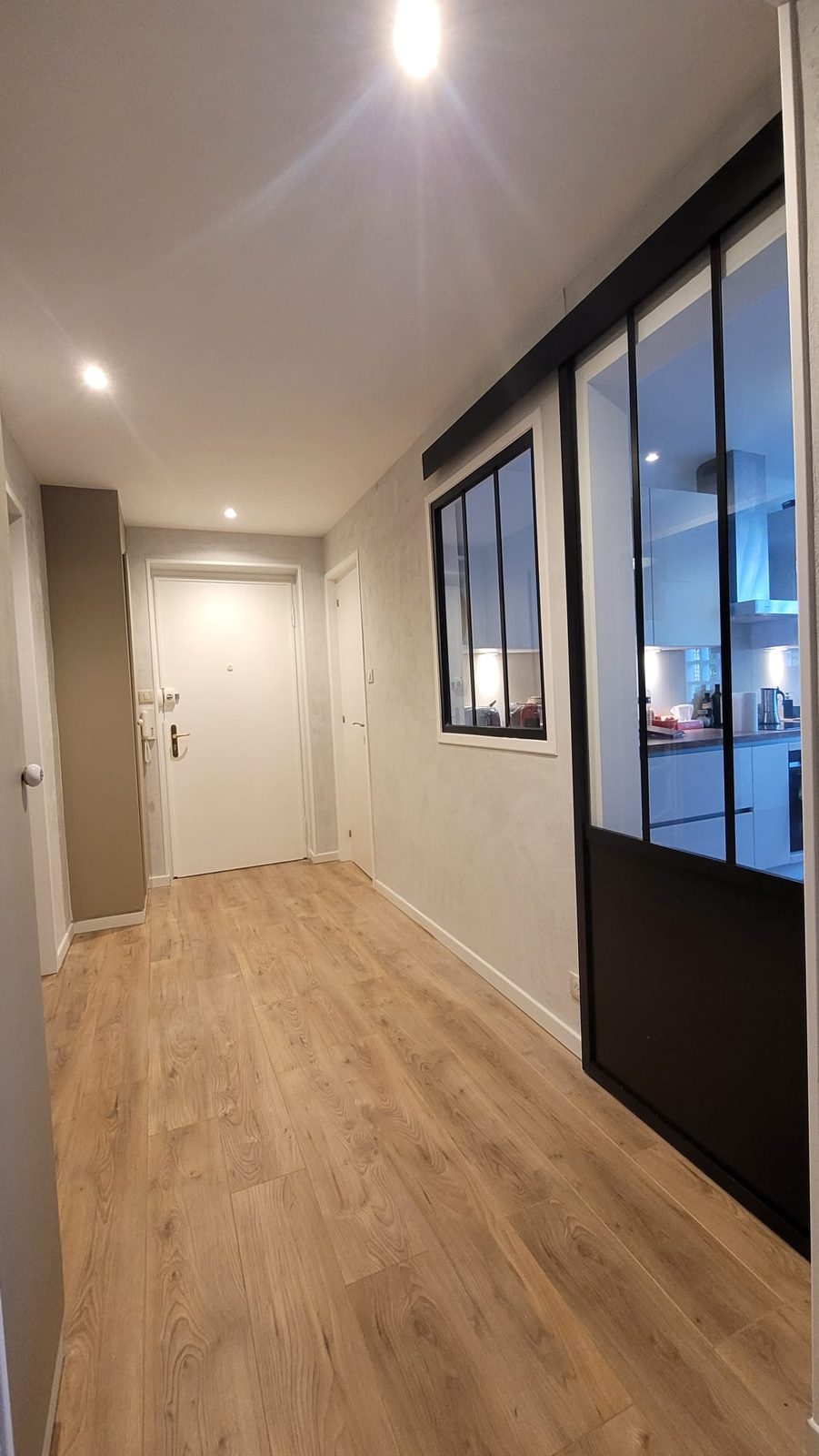 Rénovation intérieure avec colombages restaurés